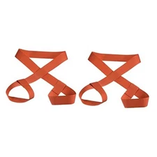  126cmx3.8cm Roller Skate Leash, 2 Pack Adjustable Ski Boots Dark Orange