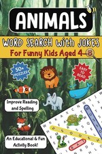 Image of Animals Word Search Book Puzzle Word searches for Children aged 48 years old ...