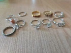 Vintage Costume Jewelry Rings Lof Of 10