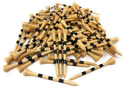 Bamboo Golf Tees  3 1/4  - Bulk 100 Ct Bags - Closeout Sale!