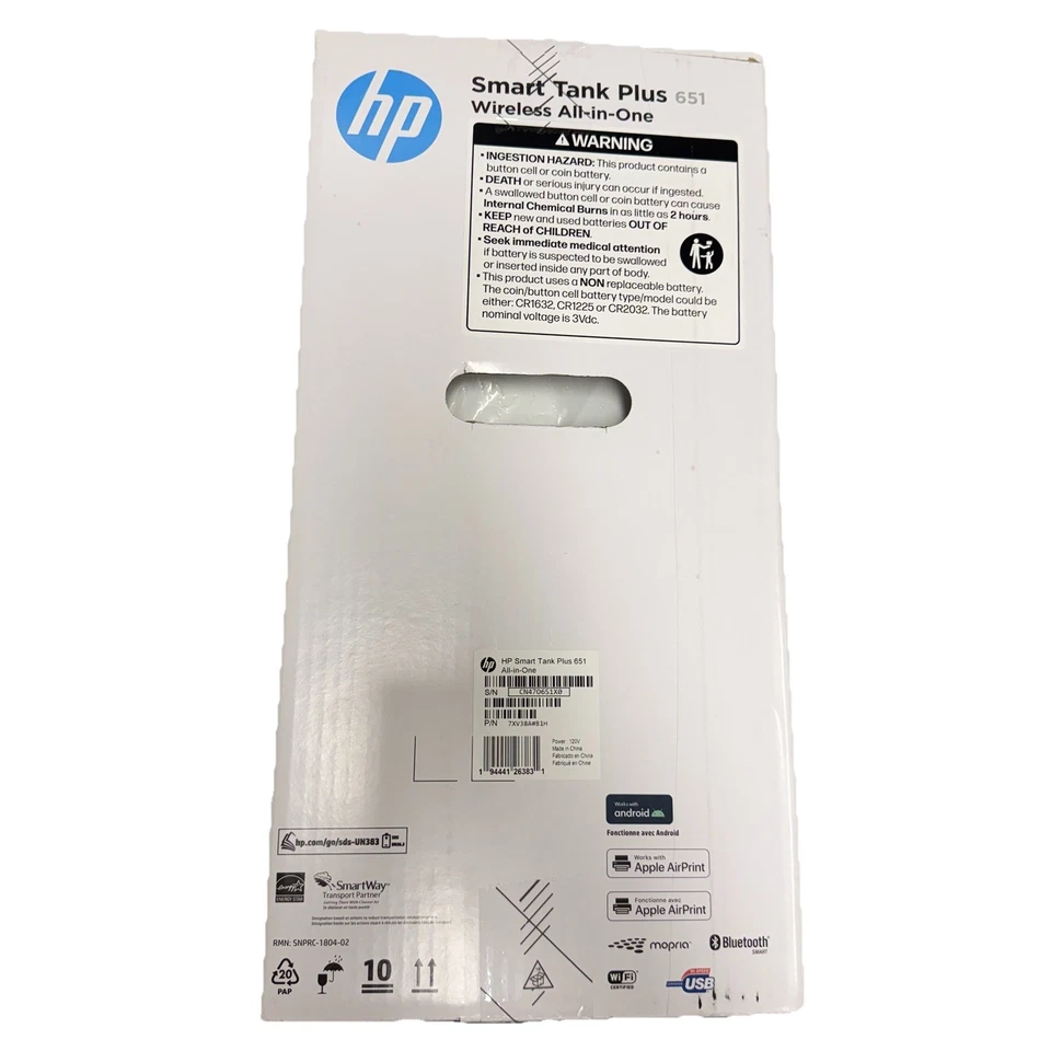 HP Smart Tank Plus 651 Inkjet All-In-One Printer - White - Image 3 of 4