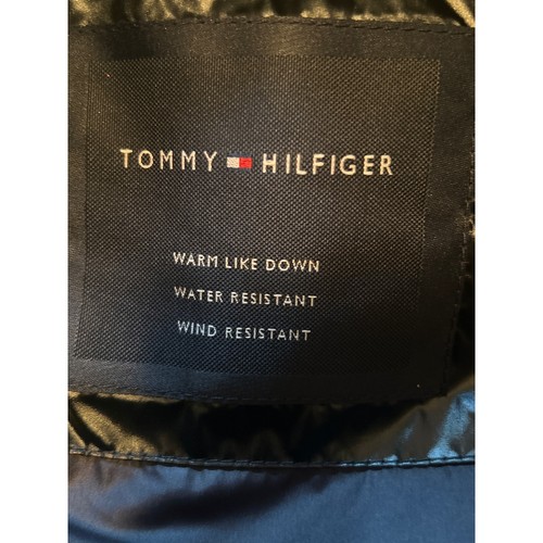 NWT Tommy Hilfiger Black Puffer Coat Polyester Fill Warm Like Down Size Medium - Picture 5 of 9