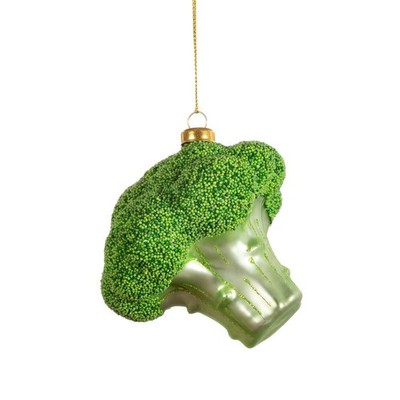 Sass & Belle Glitzer Brokkoli Christbaumschmuck Lebensmittel inspiriert Ornament
