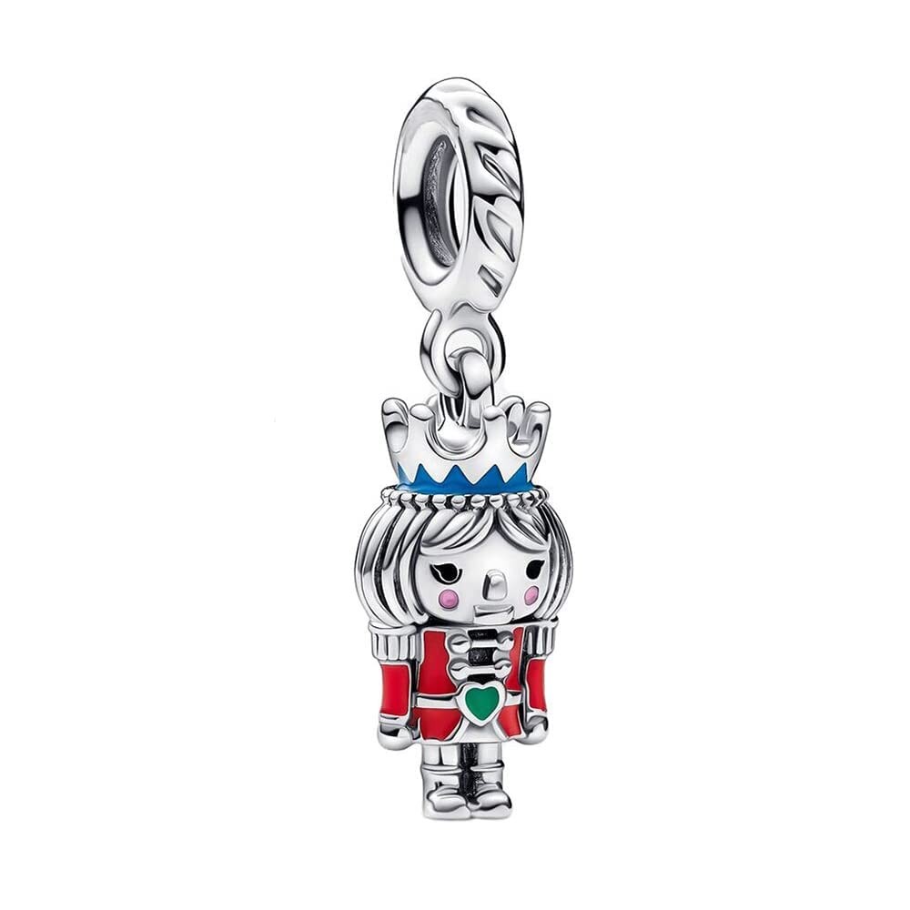 2022 Festive Nutcracker Dangle Charm for Bracelets Necklaces in 925 Sterling Silver
