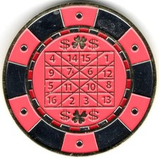 WOFS Feng Shui Magic Square Good Luck Token Winning Chip Talisman Challenge Coin