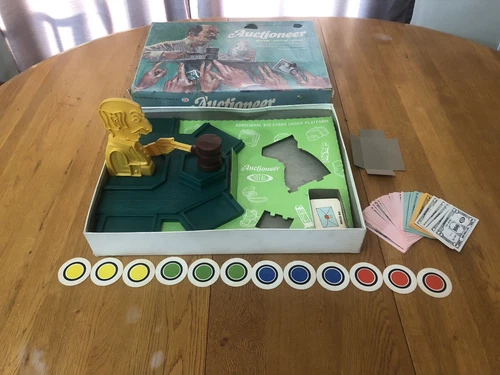 VINTAGE 1972 AUCTIONEER COMPLETE BOARD GAME IDEAL 2059-4 USA MADE