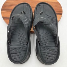 Size 10 Men's Hoka Oro Recovery Slide Sandals Black