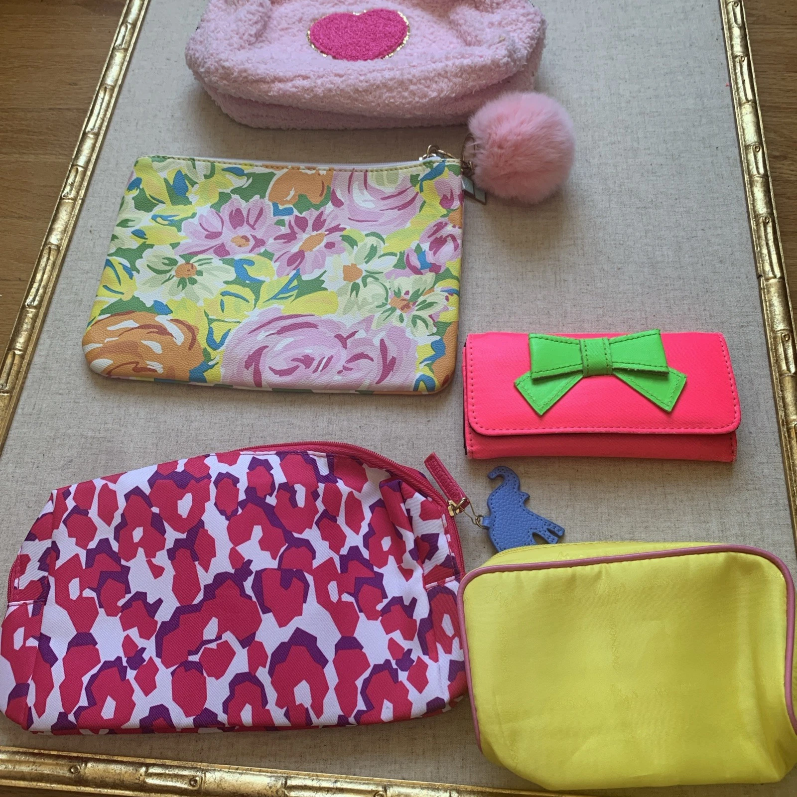 Makeup Travel Organizer Bag Pink Lot Of