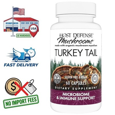 Turkey Tail Mushroom 1000mg (Trametes versicolor) 60 Powder Capsules