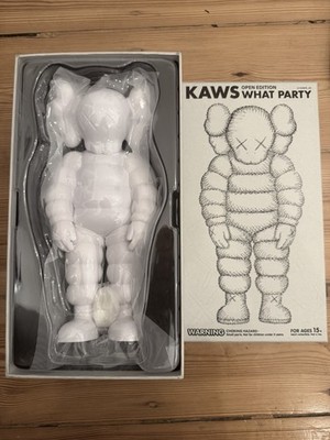 KAWS What Party White Open Edition Vinyl Figure Medicom Toy Authentic