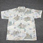Vintage Pataloha Shirt Mens Large Special Edition Moutnains Climbing Peaks