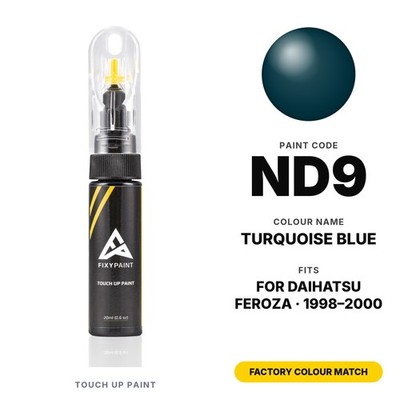 Touch Up Paint For Daihatsu Feroza ND9 Turquoise Blue Kit Factory Colour Match