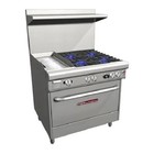 Southbend H4361A-1G 36" Ultimate Gas/Electric Range 4 Burners, 12" Griddle Left