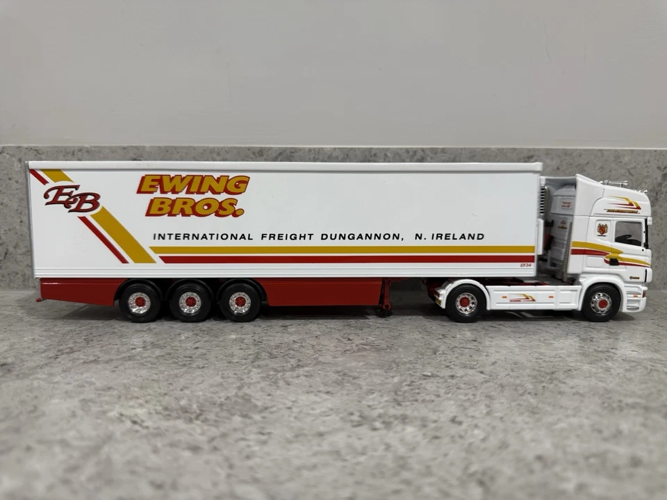 Corgi - Scania R w/Fridge Trailer - Ewing Bros - CC13723 - 1:50 Scale - Mint/New - Image 4 of 4