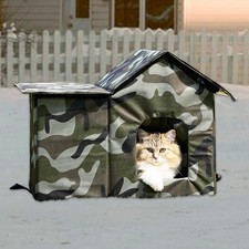 Outdoor Stray Cat House Oxford Cloth Pet Supplies Winter Durability Versatile