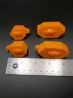 Vintage Transformers G1 Roadbuster Orange Wheel Covers (4) Parts Lot Hasbro 1985