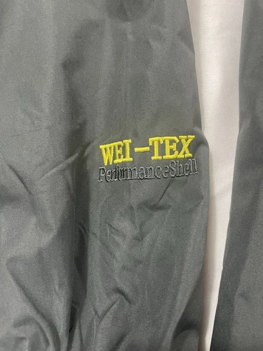 Chaqueta cortavientos gris WEI-TEX impermeable deportes al aire libre talla grande - Imagen 6 de 15