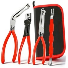 4 Pcs Electrical Disconnect Pliers for Cars, Automotive Electrical Red 4 Pcs