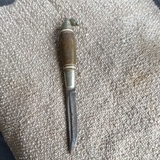 Vintage Original Fixed Blade Dagger Knife, Single-Edge Steel, Full Tang