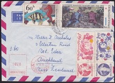 CZECHOSLOVAKIA 1975 Airmail rate cover to New Zealand......................D4841