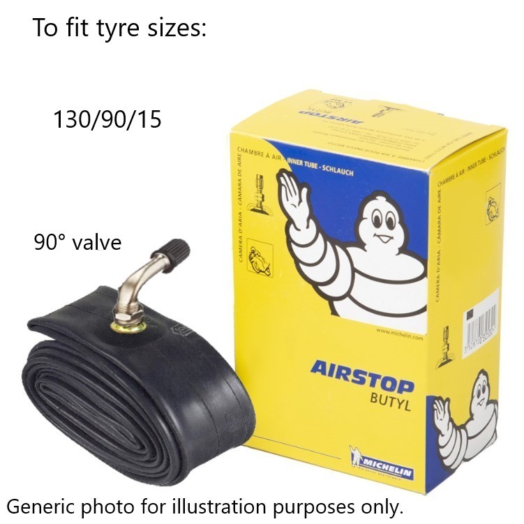 Scooter Moped 15"" Inner Tube Michelin 130mm - 90° valve