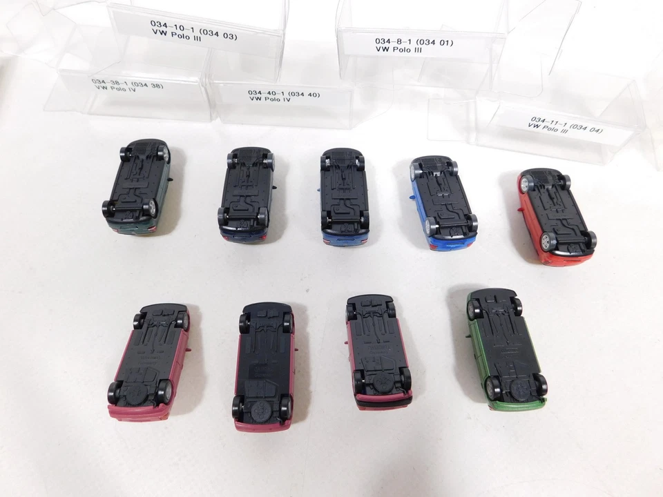 9X Volkswagen/VW Polo H0 1:87 PKW: 036 + 034 ?, Mint + 2X Box #CV77-0,5 - Immagine 3 di 3