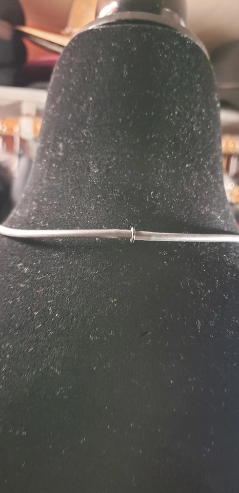 OC Alambre Martillado 13" Corazón Collar y 2.5" Juego de Pendientes Corazón, Plata y Negro Foto 4 de 4