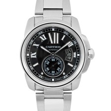 Cartier Calibre De Cartier 42MM Steel Black Dial Automatic Men Watch W7100016 2