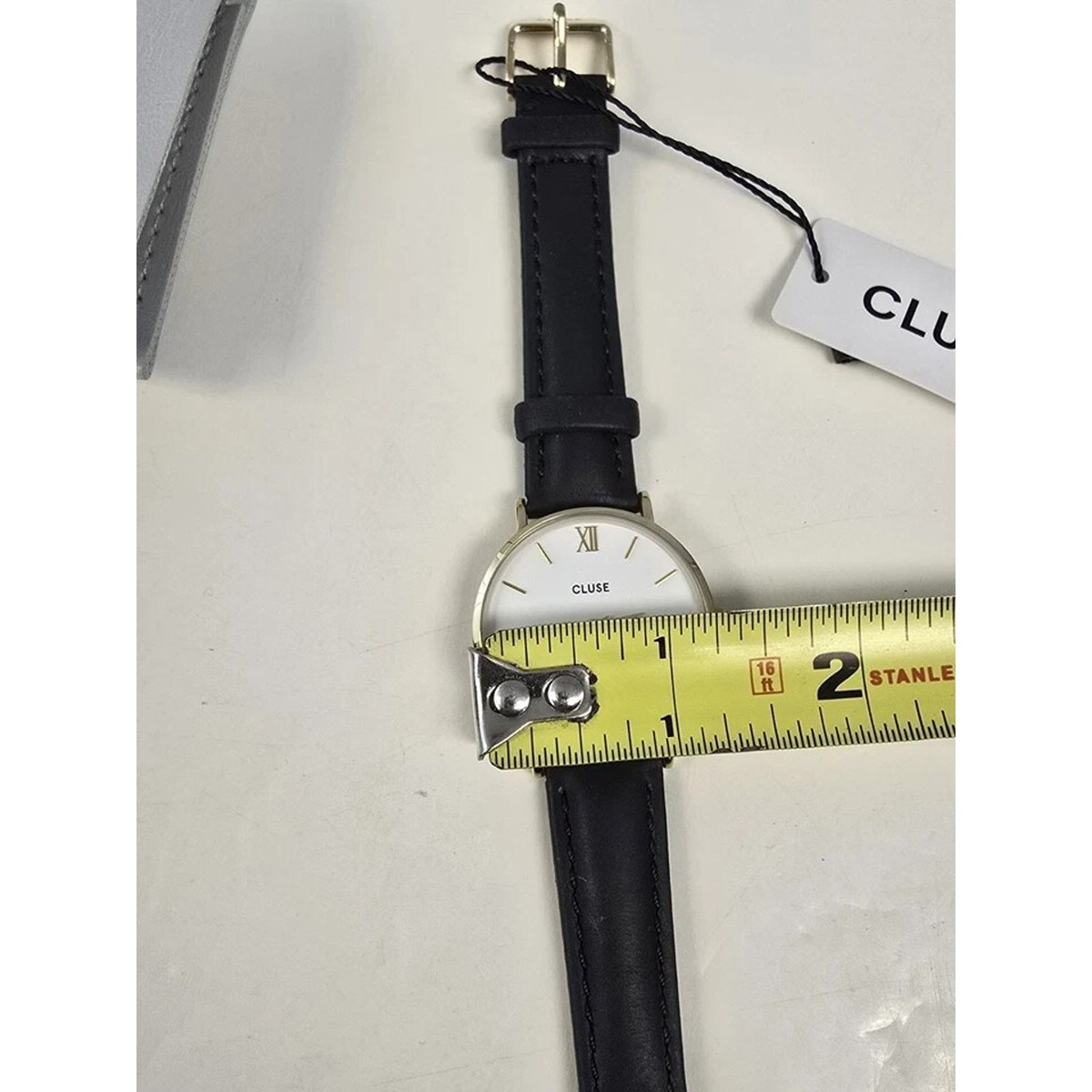 Cluse Minuit Womens Watch 38mm Gold Tone Round White Dial  display picture 1