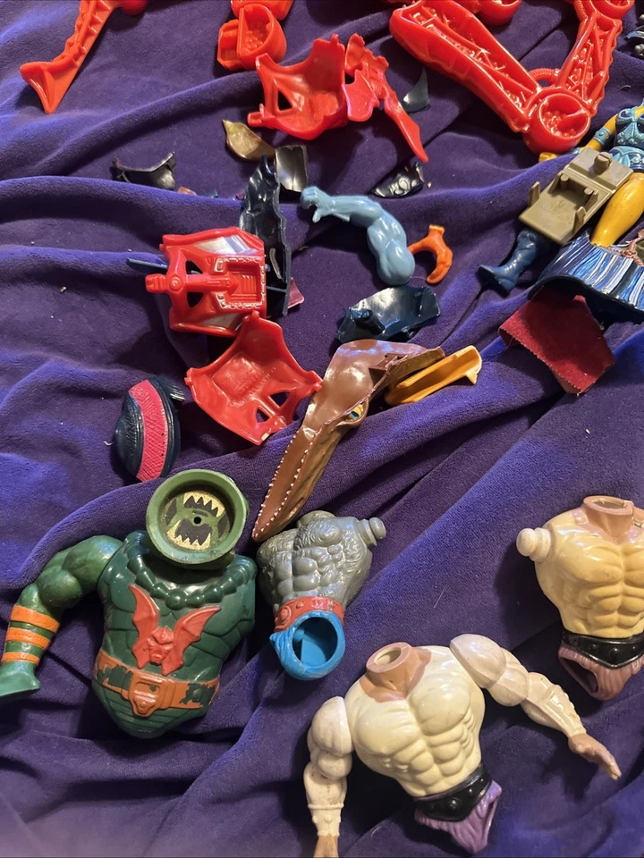 宇宙大师 批量 损坏 复古 动作玩偶 零件 美泰 He-Man — 第 2/4 张图片