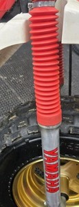 Polisport Black Front Fork Boots For YAMAHA YTM 175, 200, 225DX & 225DR Trikes - View #4