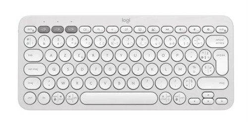 Logitech K380 Bluetooth Tastatur FR Französisches AZERTY Layout Weiß Kabellos - Bild 1 von 1