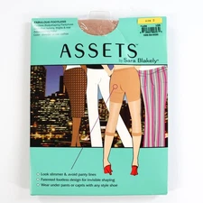 ASSETS by Sara Blakely Spanx Fabulous Footless Body Shaping Pantyhose Sz 2 Nude