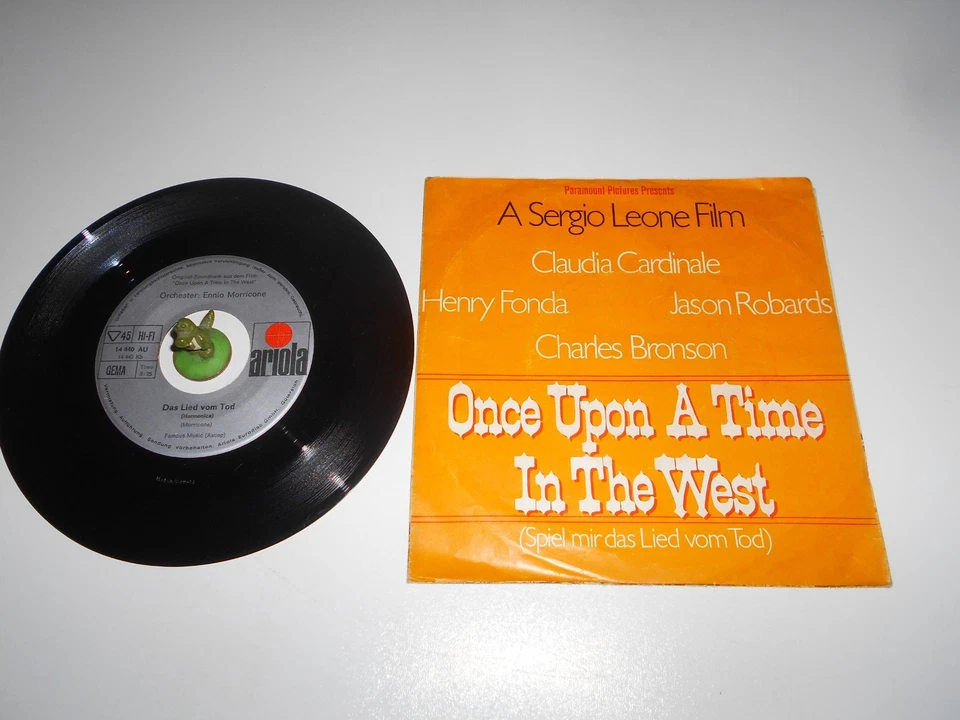 Ennio Morricone - Spiel mir das Lied vom Tod (1968) Vinyl 7` inch Single Vg + - Bild 2 von 2