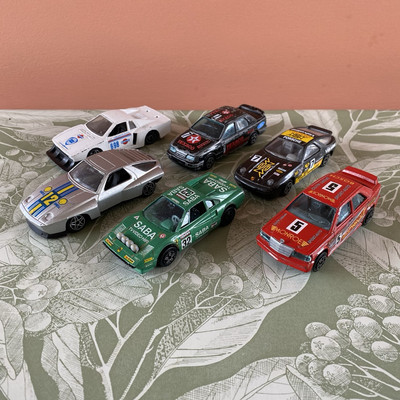 Bburago & Polistil Vintage Car Bundle, 6 Different Cars, Used, *10/11 cm Length