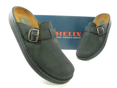 HELIX Schuhe Herrenschuhe Pantoletten, Schwarz, Weite H, div.Größen, 55041-31