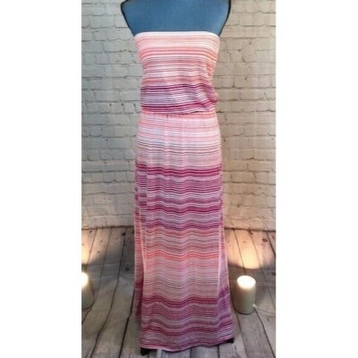 knee length dresses for ladies Baobab Lena Ivory Draped Strapless Maxi Dress main image 1
