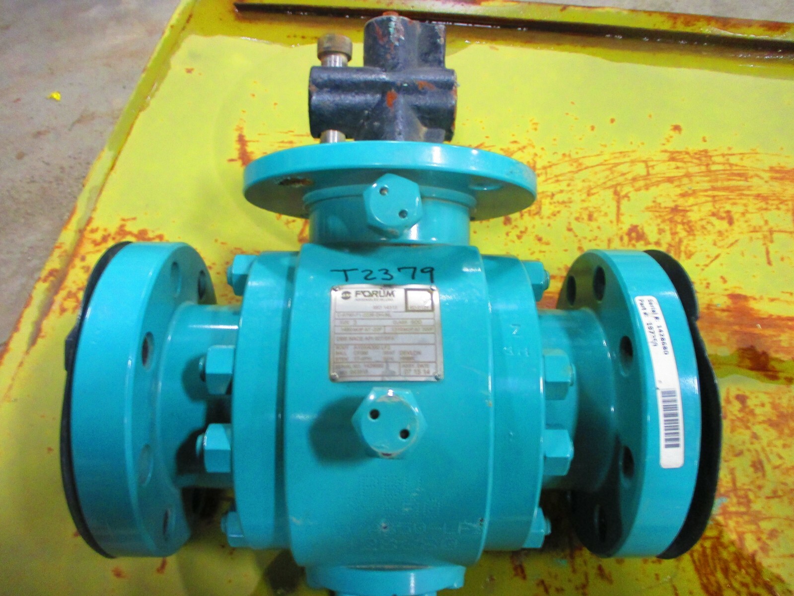 PBV 6700 Series Ball Valve 3" Class 600 RF Flanged 3PC Trunnion Lever
