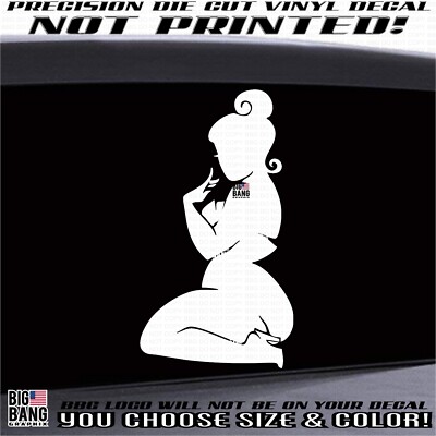 BBW Thick Girls DieCut Vinyl Window Decal Sticker Car Truck Chubby Chaser Curvy