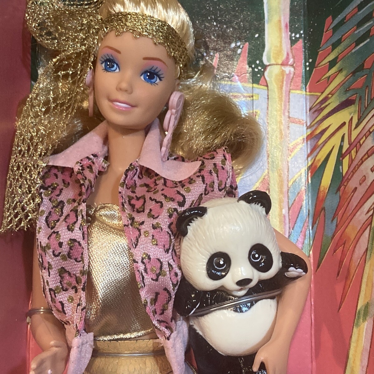 Animal Lovin' Barbie Doll with Panda Vintage Mattel 1988 Animal Lovin' Barbie Doll with Panda Vintage Mattel 1988