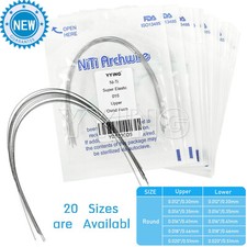 Dental Orthodontic Super Elastic Niti Arch Wires Round Ovoid Form Upper/Lower