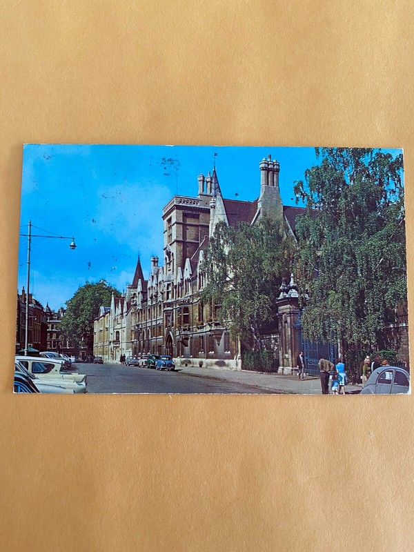 Postcard Balliol College, Oxford.