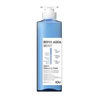 [IOU] Super Aqua Moist Liquid Cleansing Foam - 500ml / Free Gift