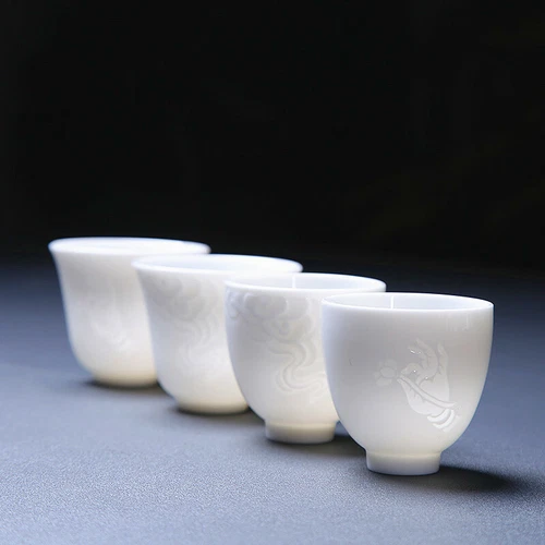 Dehua Weiß China Porzellan Teetasse Meister Tassen Tee Kreativ Kung Fu Teetassen - Bild 6 von 18