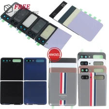 Back Battery Door Rear Glass Cover Replacement For Samsung Galaxy Z Flip 2 3 5 6