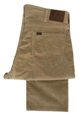 *SALE* HERREN LEE REGULAR TAPERED LEG CORD ZIP FLY 5848 - SAND / STONE W38 -L32