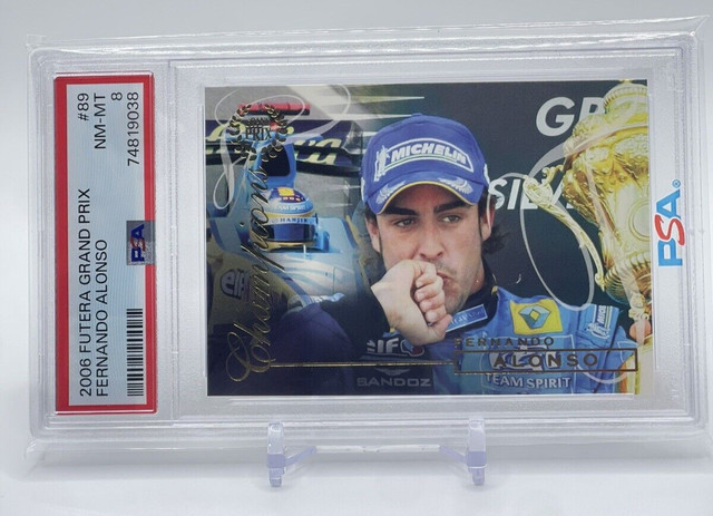 2006 Futera F1 Grand Prix #89 Fernando Alonso Champions PSA 8 Extremely