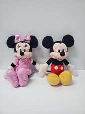 Disney Junior Mickey  Minnie Mouse 9-inch Stuffed Soft Plush Toys EUC