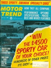 1967 Motor Trend Magazine: Drugs & Driving/Daytona 500/Specialty Cars