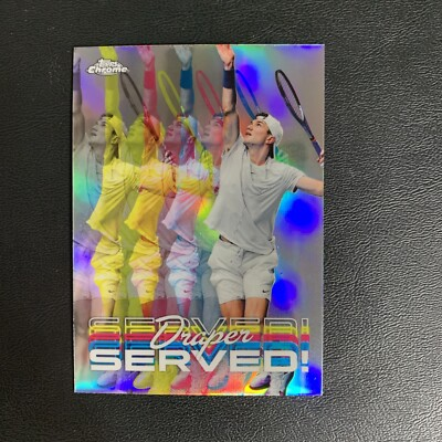 #ad #ad JACK DRAPER 2024 Topps Chrome Tennis Refractor SERVED #SER JD $1.69